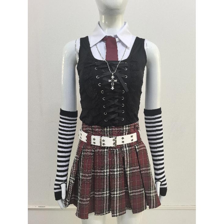 Misa Amane Cosplay Note Death Cosplay Costume Debut Daily Sexy Dress Subculture Necklace y2k GothLoli Uniform Outfit