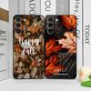 Creative Hello Autumn Maple Leaf Landscape Phone Case for Honor Huawei 200 100 400 PRO 90 Lite X8 X7 Magic 7 6 5 Pro Soft Cover