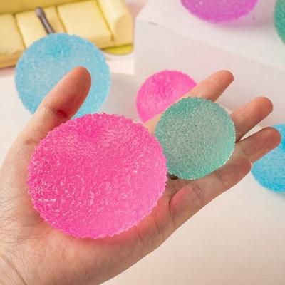 Halbtransparenter Frosted Stressball Angstlinderung Texturierter Ball Knet-Sensorik-Spielzeug Dekompression Fidget-Spielzeug Partygeschenke