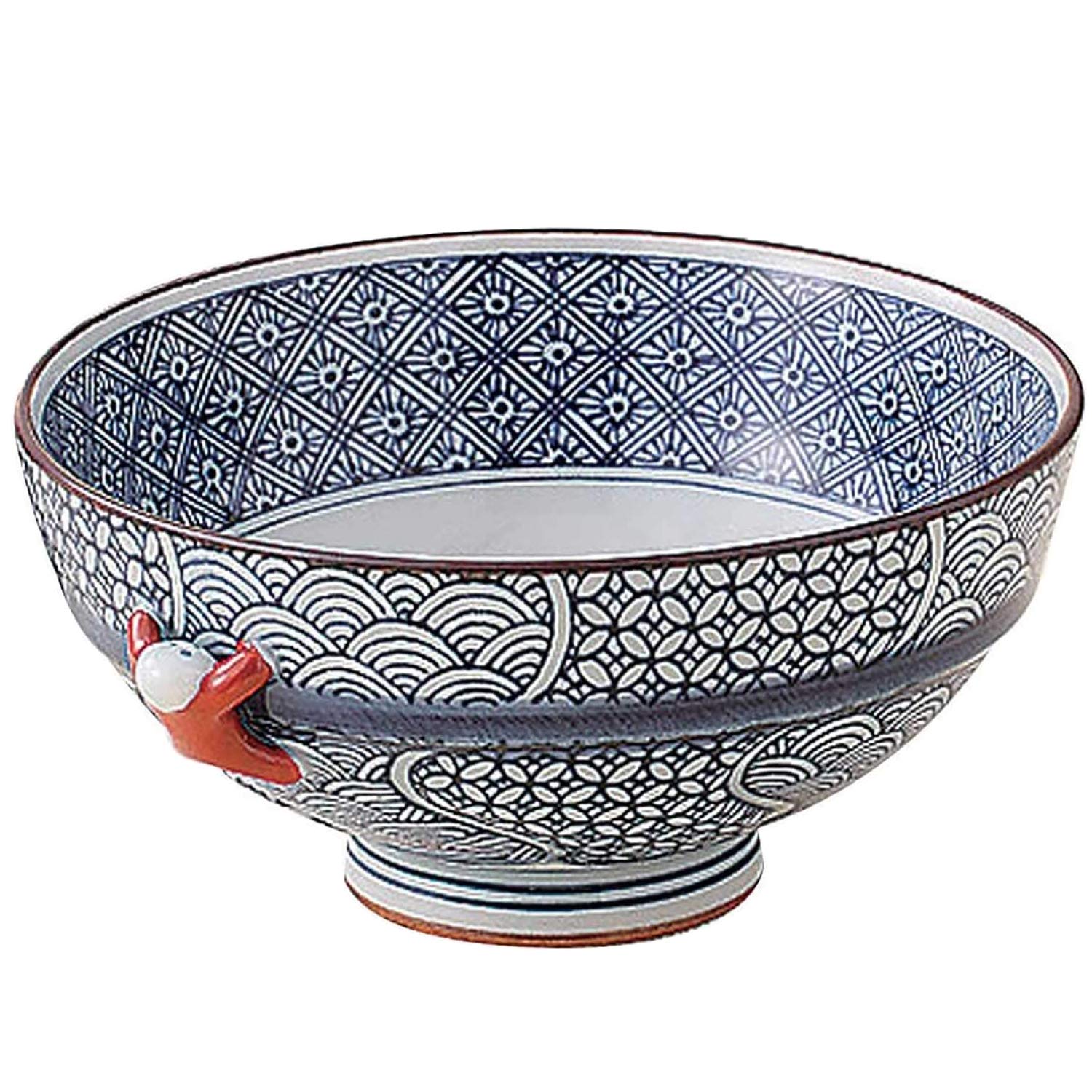 

Hamato Takayama Pottery Rice Bowl Small Patterned Weave Blue Hasami-yaki 211164, синий