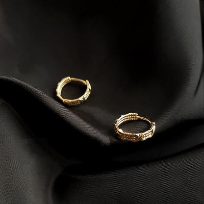 Semplice fibbia rotonda per orecchini da donna, orecchini geometrici personalizzati con temperamento