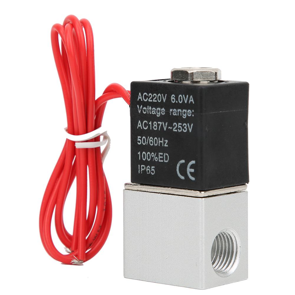 

Електромагнітний клапан прямої дії Вода Повітря Масло Корпус клапана з алюмінієвого сплаву 220 В змінного струму(G1 4in )