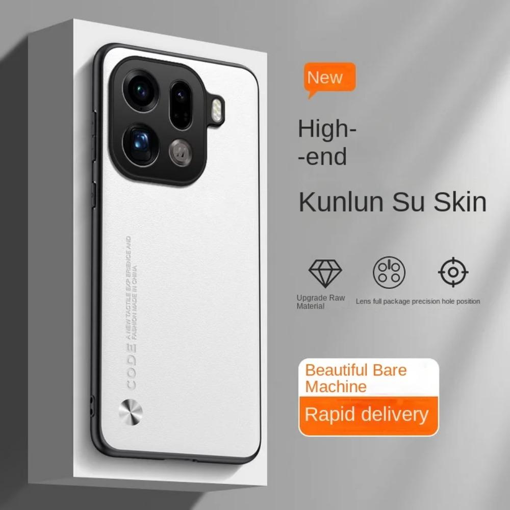 Business Minimalist Carbon Fiber Leather Case For OPPO Find X9 Pro X8 Ultra X8s Plus X7 X6 Matte Soft TPU Bumper Anti-drop Cover