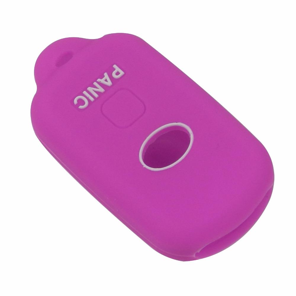 Jingyuqin Remote 4 Buttons Silicone Car-Styling Key Case Cover For Toyota Camry 2000-2005