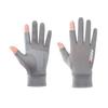 Men's Summer Ice Silk Non-slip Sun Gloves for Driving, Cycling, Takeaway & Fishing - 2.5 Finger Exposed & Full Finger Options