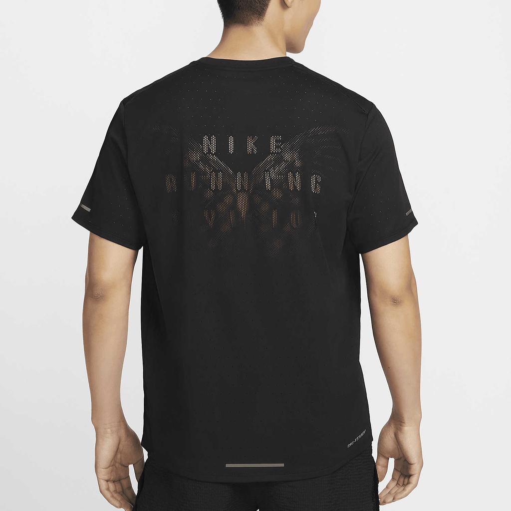New Nike Running T Shirt Men's Black/Black FQ3092-010