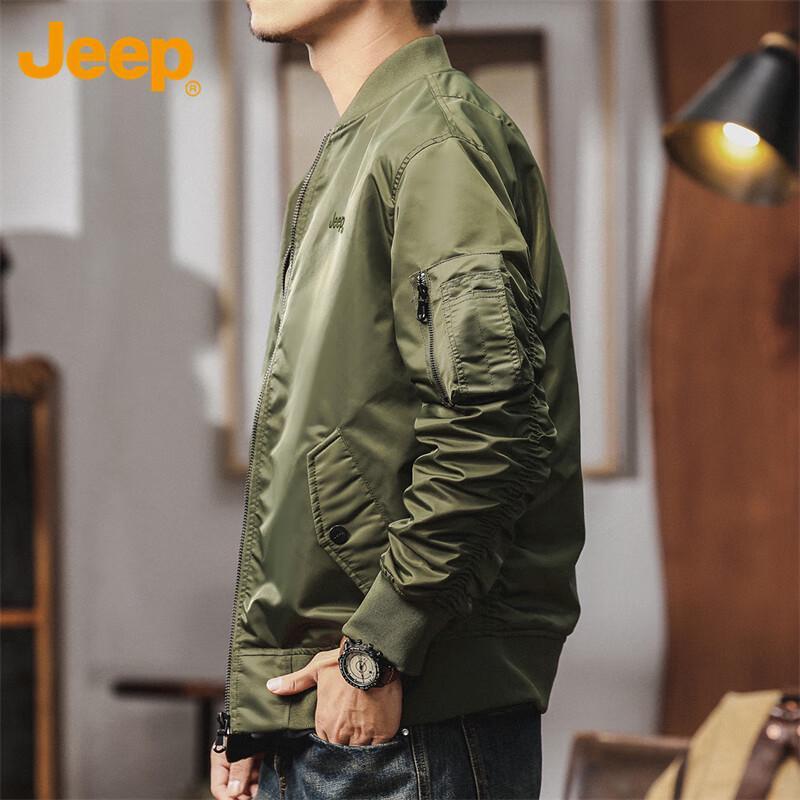 Jeep Men's Autumn/Winter Utility Baseball Collar Jacket
