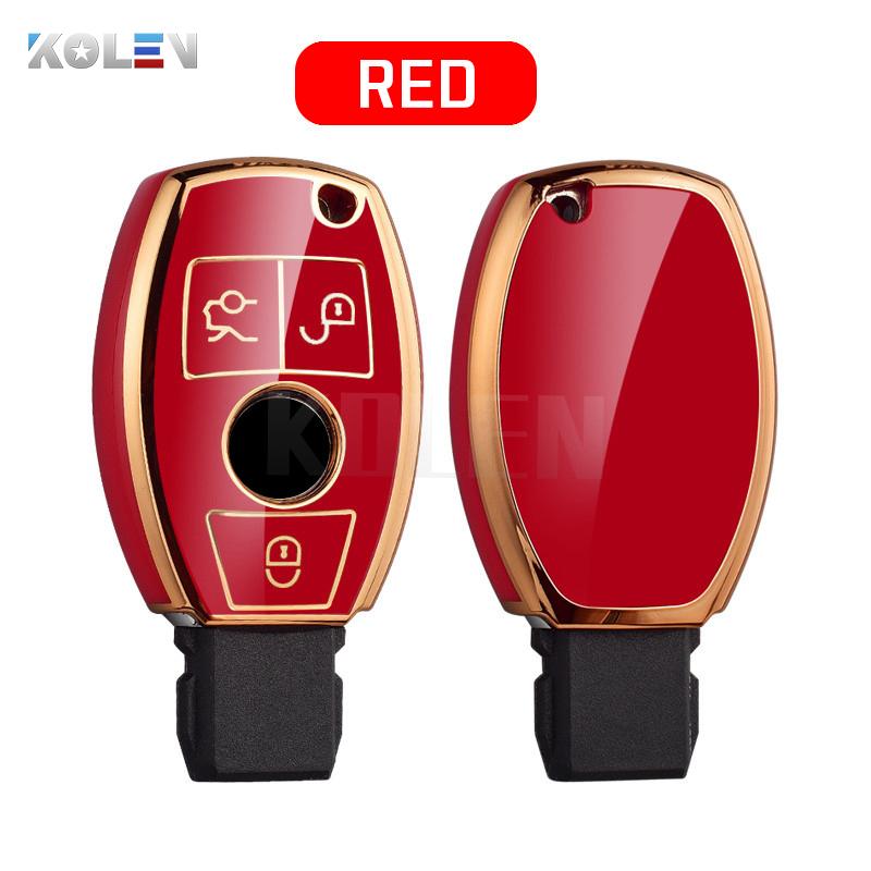 New Tpu Car Key Case Cover Shell Fob for Mercedes Benz A C E S Class W204 W205 W212 W213 W176 GLC CLA AMG W177 Auto Accessories