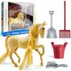 Can Comb Hair Horse Animal Model Educational Horse Action Figure Ranch Horse Model Toys  Kids Toy