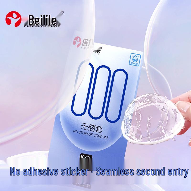 Beilile 000 Kondome mit Bare-Feel-Textur und Hyaluronsäure - Spezielles Set für Familienplanung und Masturbation für Erwachsene.