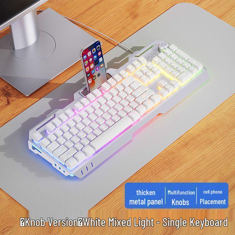 Wired Mechanical Keyboard, Headset & Mouse Set for Gaming and Office Use