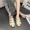 Thick-soled outer wear retro hollow bag head slippers women's new one-pedal lazy casual cool slippers