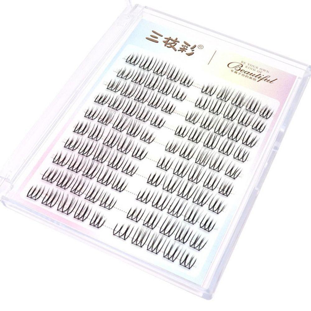Single Cluster False Eyelashes 10 Rows Grafting Eyelashes Artificial Eyelashes  Makeup Supplies