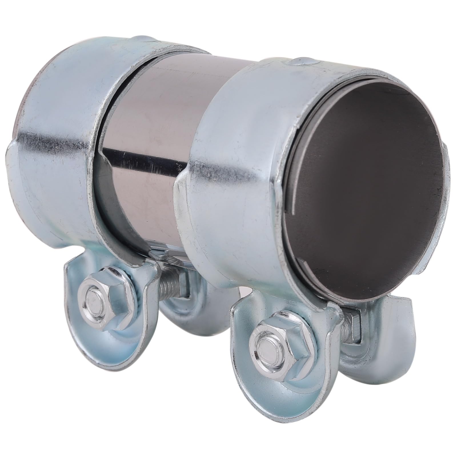 

Rubonarie Muffler Joint Muffler Band Muffler Clamp Bike Muffler Band Universal Exhaust Pipe Clamp (For Silver, 1.8 inches (45 mm) серебряный