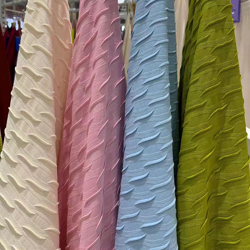 2026 Knit Bubble Pleated Fabric for Fashionable Children's Dresses & Pants