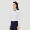 MARTINE GOLF Ribbed Color Collar T-Shirts_White