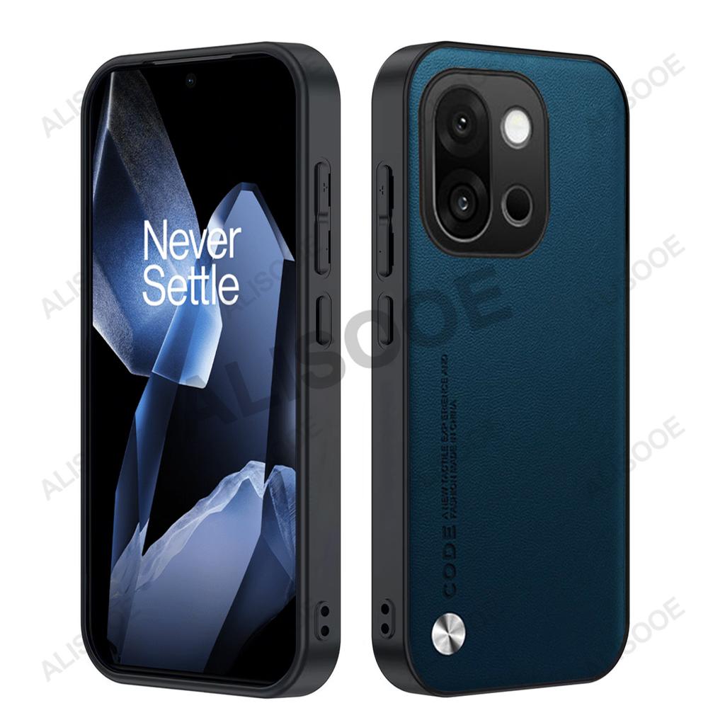 Läderfodral för Oneplus 15 Fodral Lyxig Fibertextur PU-läder Skydd Capa Omslag