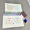 36-Page Reusable Workbook - 2 Pens + Eraser, Erasable Stickers for Kids' Drawing & Control, New Year & Christmas Gift