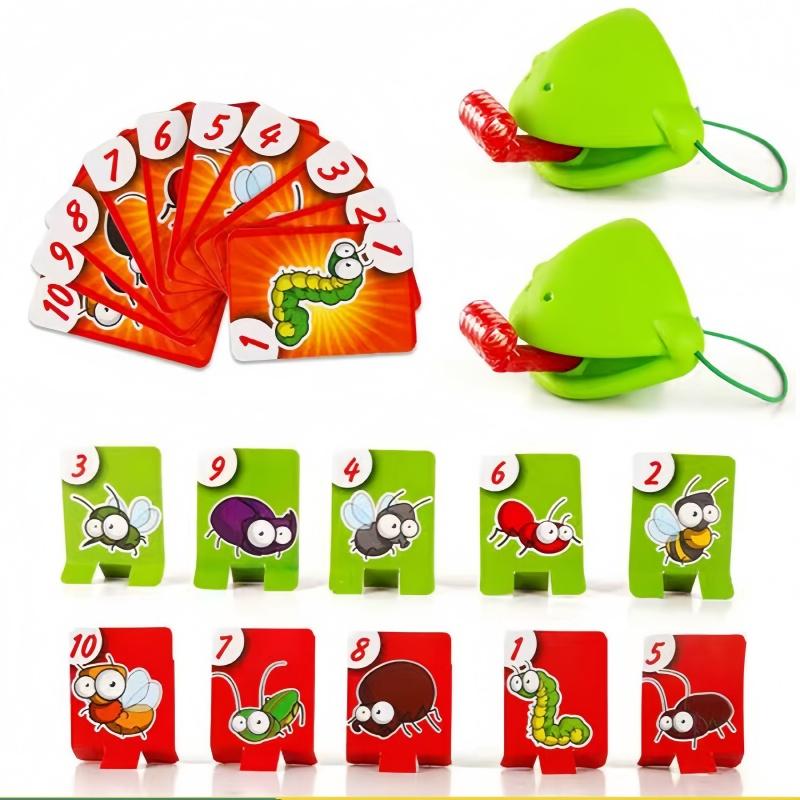Kikker masker Speelgoed Kikker tong Sticker Leuk Kartonnen Bordspel Ouder Kind Wedstrijd Interactieve Tafel Feest Grappig Speelgoed Verjaardagscadeau OneSize