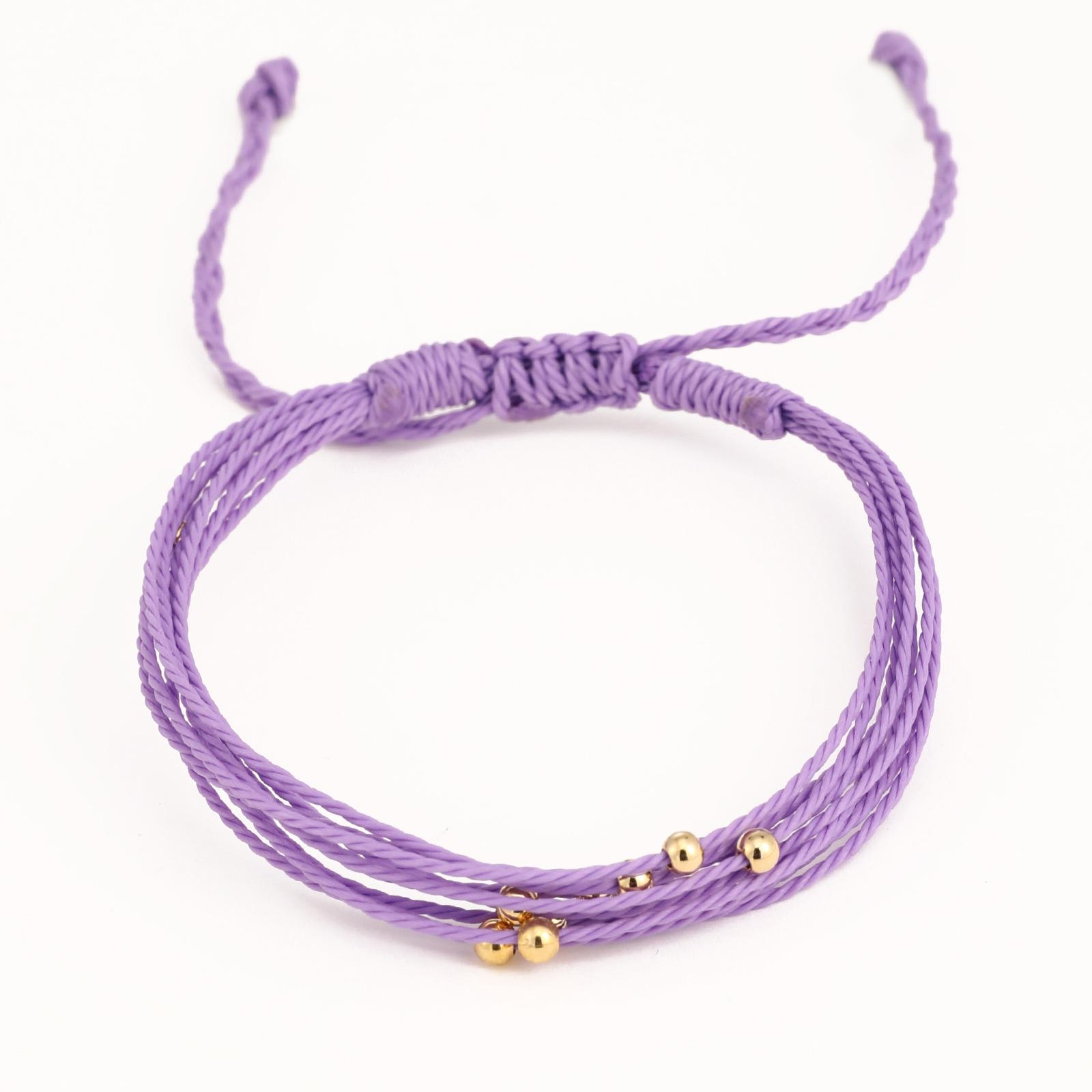 

Vlen Waterproof Waxed Cord Braided Bracelet Multistrand Adjustable Handband Surf Beach Boho Jewelry for Women Gift Eco Friendly