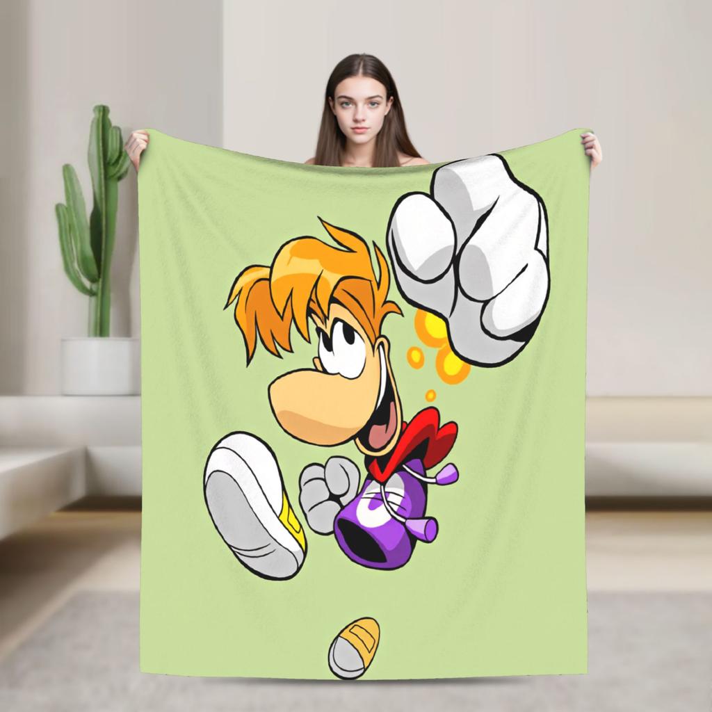 Атака Летающего Кулака Плед Rayman Уютный для Дивана Дома Модный Плед Зимний для Путешествий Фланелевое Покрывало