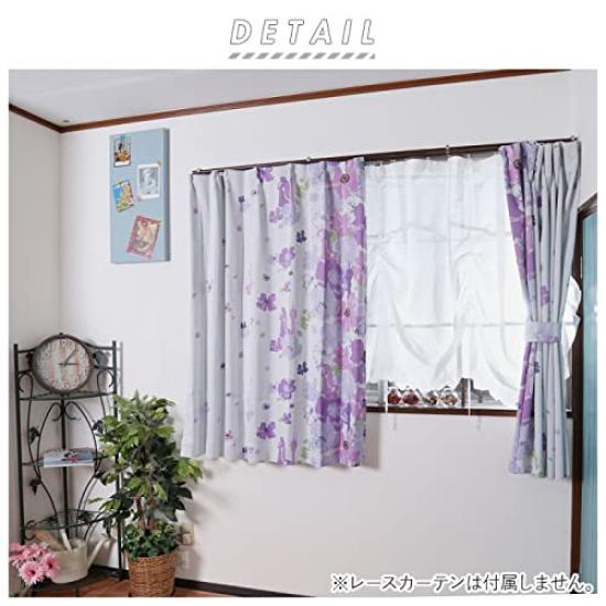 Disney Rapunzel Class 2 Blackout Set of Disney Heat Class 2 Blackout Curtains, 2, SB-432, Princess, Insulation,