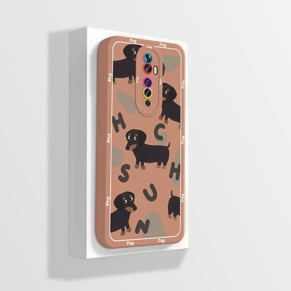 Quadratische Flüssigsilikonhülle für OPPO Reno 2 Reno2 2Z 2F Z F Linsenschutz Stoßfest Weiche Handyhüllen Rückseite Reno2F Reno2Z