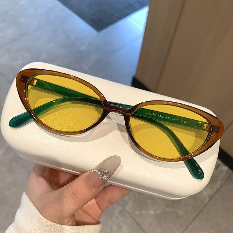 New Cat-Eye Night Vision Myopia Glasses for Women High-Definition Eyeglasses for Day and Night Driving Diopter 0 To -4.0