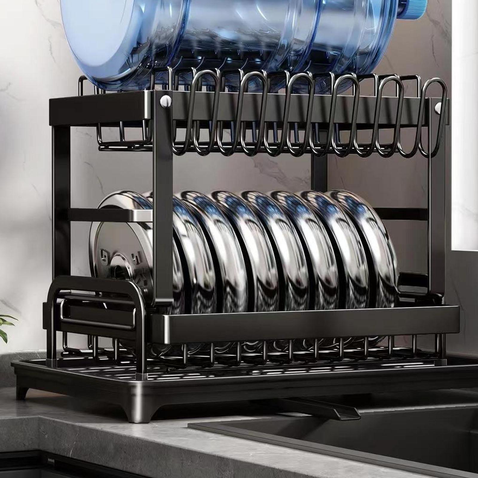 Kitchen Dish Rack, Countertop & Storage Rack, Multi,Functional Organizer for Plates, Bowls, Chopsticks & Cups One Size