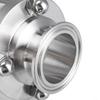 1.5" Tri Clamp Clover Flow Sight Glass Diopter Fit 38mm Pipe OD SUS 304 Stainless Steel Straight Pipe Sight Glass