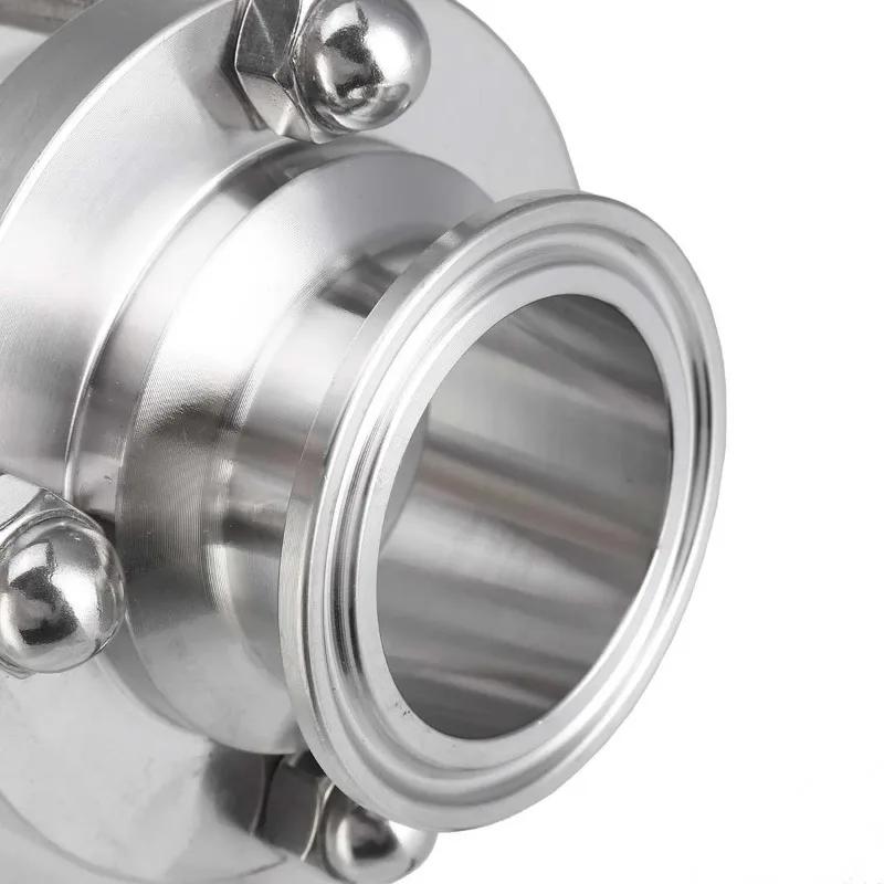 1.5" Tri Clamp Clover Flow Sight Glass Diopter Fit 38mm Pipe OD SUS 304 Stainless Steel Straight Pipe Sight Glass