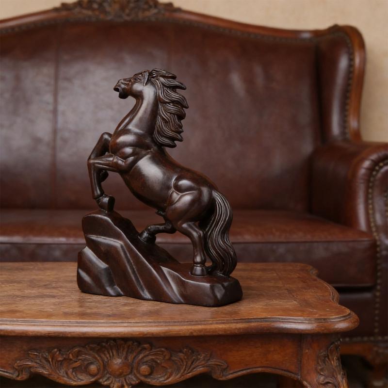 Lucky Wealth Horse Statues Sculptures Animal Statue Collectibles Figurines Feng Shui Ornament Home Decorations Gift