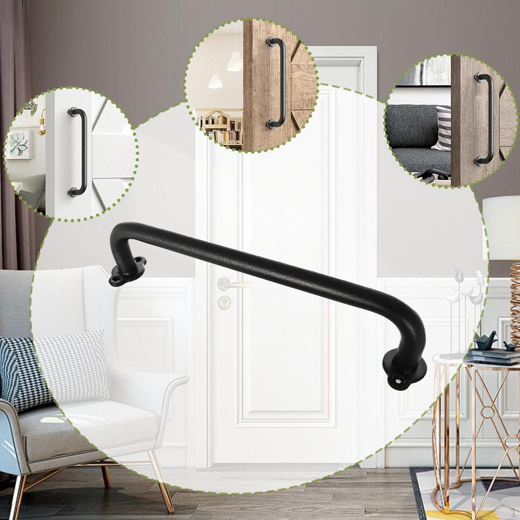 Cabinet Pull Shed Front Door Carbon Steel Exterior Interior Barn Handle