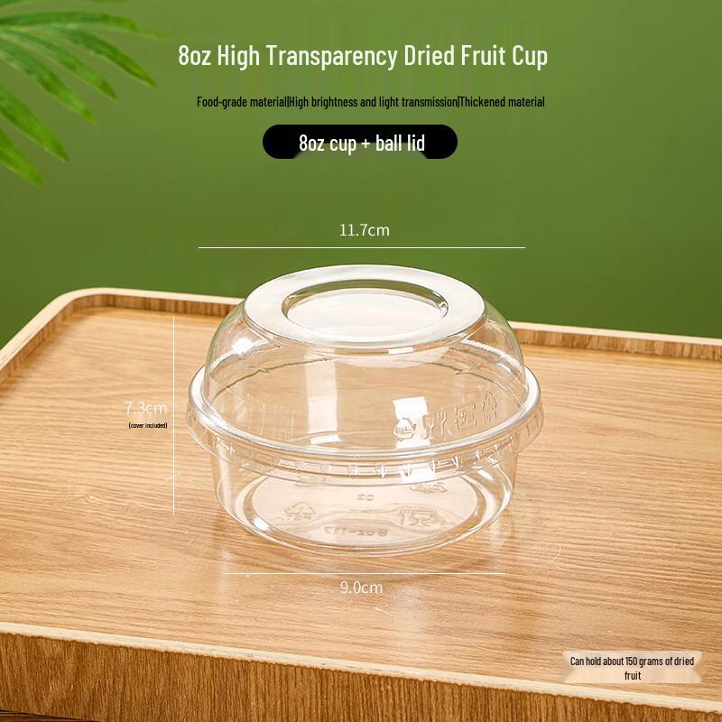 

Disposable Nut Cups with Dome Lids