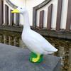Goose Sculpture Weather Resistant Lifelike Versatile Delicate Details Exquisite Craft Goose Figurine Ornament for Garden