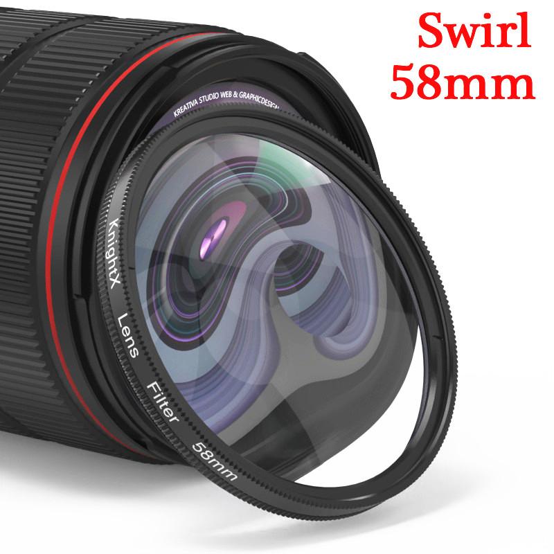 

Swirl 49mm 52mm 55mm 58mm 62mm 67mm Camera Filter soft Camera Photography UV CPL lens Clear Glass Blur Effects Prism Nd DSLR Add 55mm Adapter