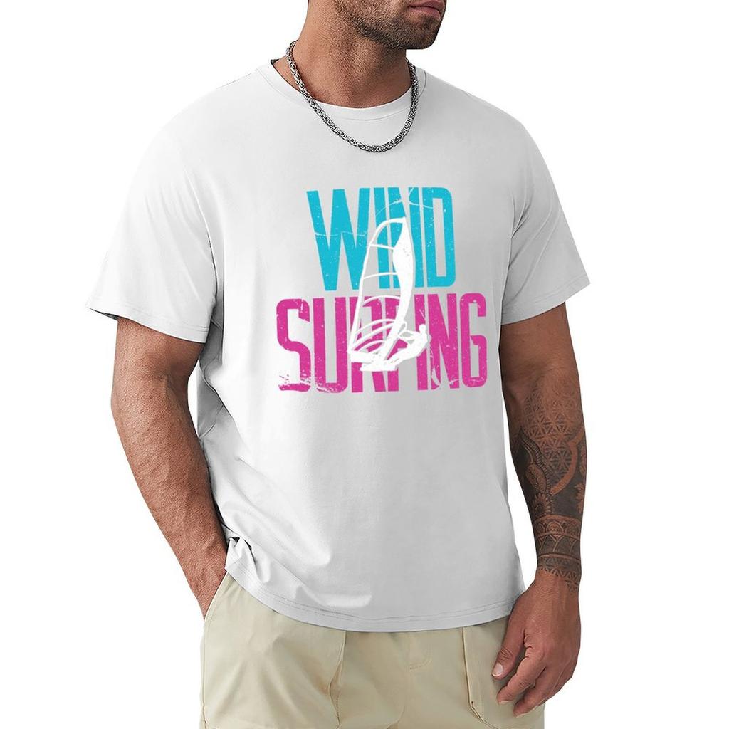 Windsurfing Surfer Windsurfer Sailboarding Water Sports Tshirt Work Wear Simple Tee Shirt
