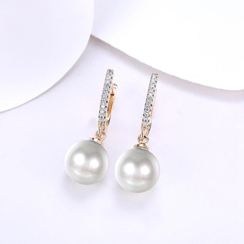 Earrings Freshwater Pearl Gemstone Drop Earring Fine Jewelry For Female Wedding Gift