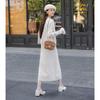 Mocana Elegant Floral Two-Piece Dress & Cardigan Set