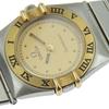 Omega Constellation Watches goldDial Plated Gold/Stainless Steel Quartz Analog Display Women Used
