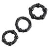 3PCS Anneaux péniens Cristal Retard Cockring Silicone Bdsm Bondage Accessoires érotiques Prostate Jouets sexuels pour adultes pour hommes Chasteté masculine