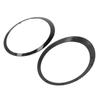 Pair Headlight Trim Ring Glossy Black Left Right 51137149905 Replacement for Cooper Clubman R55 2008‑2015