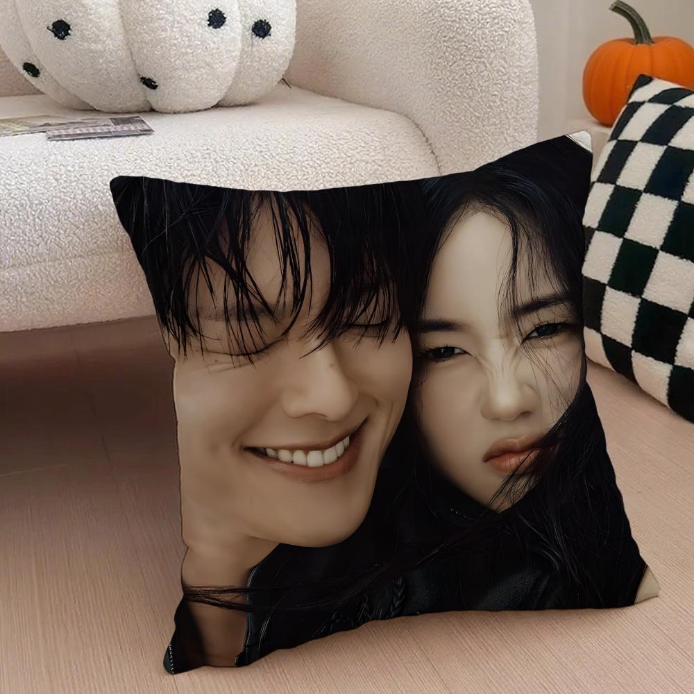 KDrama Fans Gift of Casual DDynamite Kiss Cushion Cover Linen Pillow Case Soft Breathable Protective Couch Room Decoration