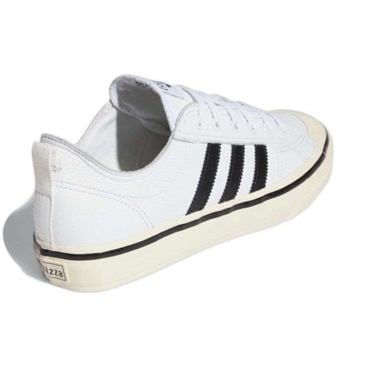 Adidas Originals Nizza Rf 74 Leather Comfortable Casual Durable Low-Top Skate Shoes Unisex Sneakers White Black GX1951