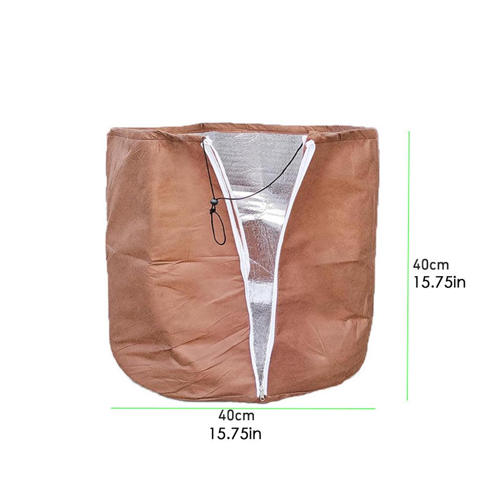 Winter Flowerpot Antifreeze Cover Plant Frost Protection Covers Anti-Frost Protection Bag Plant Cover With Zipper And Drawstring