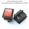 KCD4 Rocker Switch: 4/6 Pins, 2/3 Positions, Illuminated, 25x31mm, 16A 250V Power Button