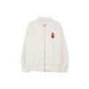 MLB Heart Print Solid Color Jacket Without Hood Unisex Jackets White 3AJPH0131-50CRS