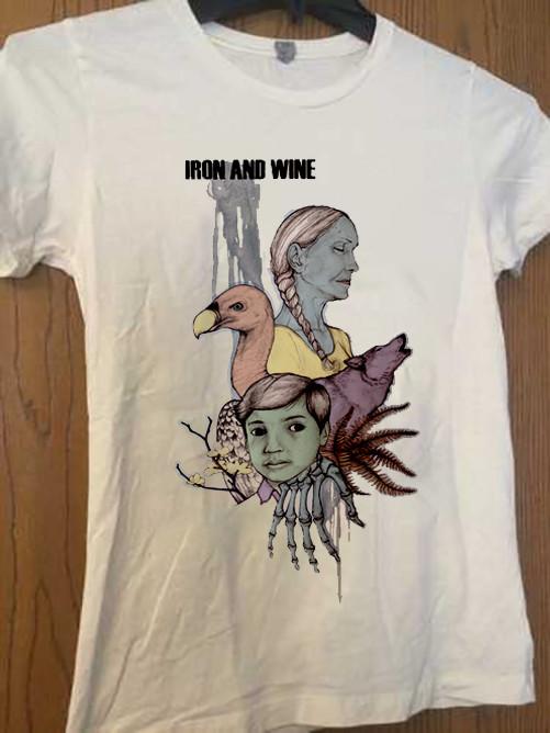 

Rare Hot Iron amp Wine Poster Album White Colour S to 5XL Unisex Shirt ZL550 Unisex T-Shirt XXL