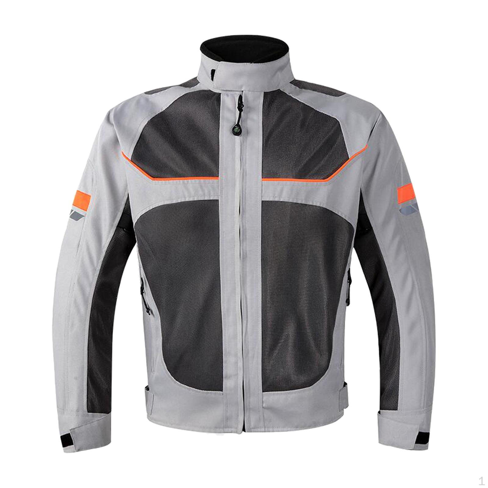 

High-Performance Motorcycle Riding Jacket for Protection Gray 4XL