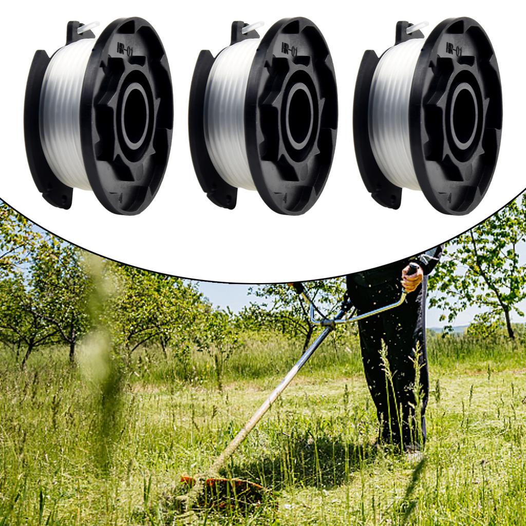 3x Replacement Nylon Spools for Einhell Grass Trimmer 5 Metres Length 1 6 mm Thickness for GECT 1828 Li and 1828 Li TC